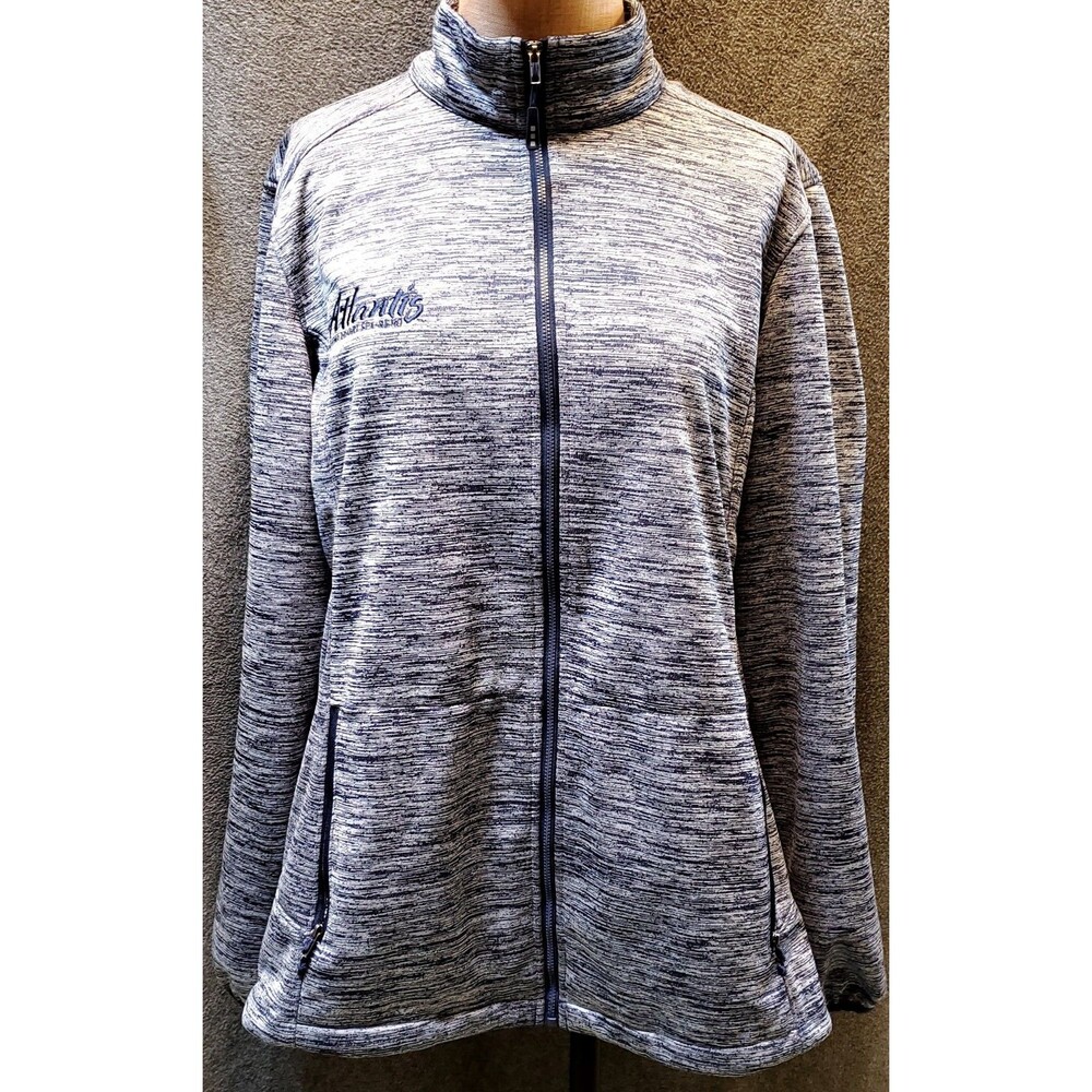Sport-Tek Ladies PosiCharge Blue Grey XL Full Zip Jacket. LST30 Atlantis Casino